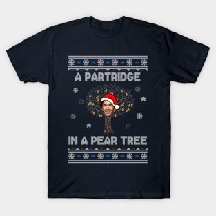 Alan Partridge In A Pear Tree Christmas T-Shirt